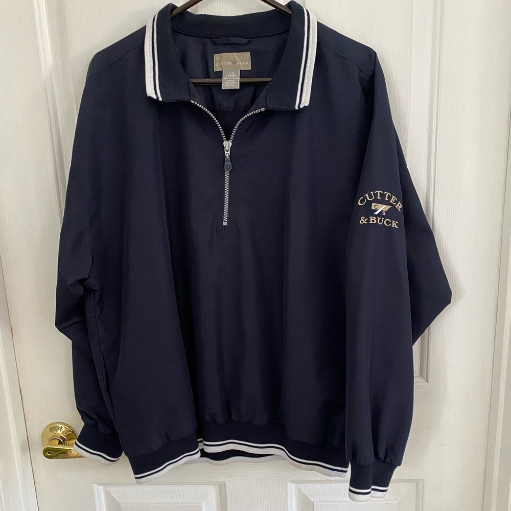 CUTTER AND BUCK  Navy Quarter-Zip Pullover